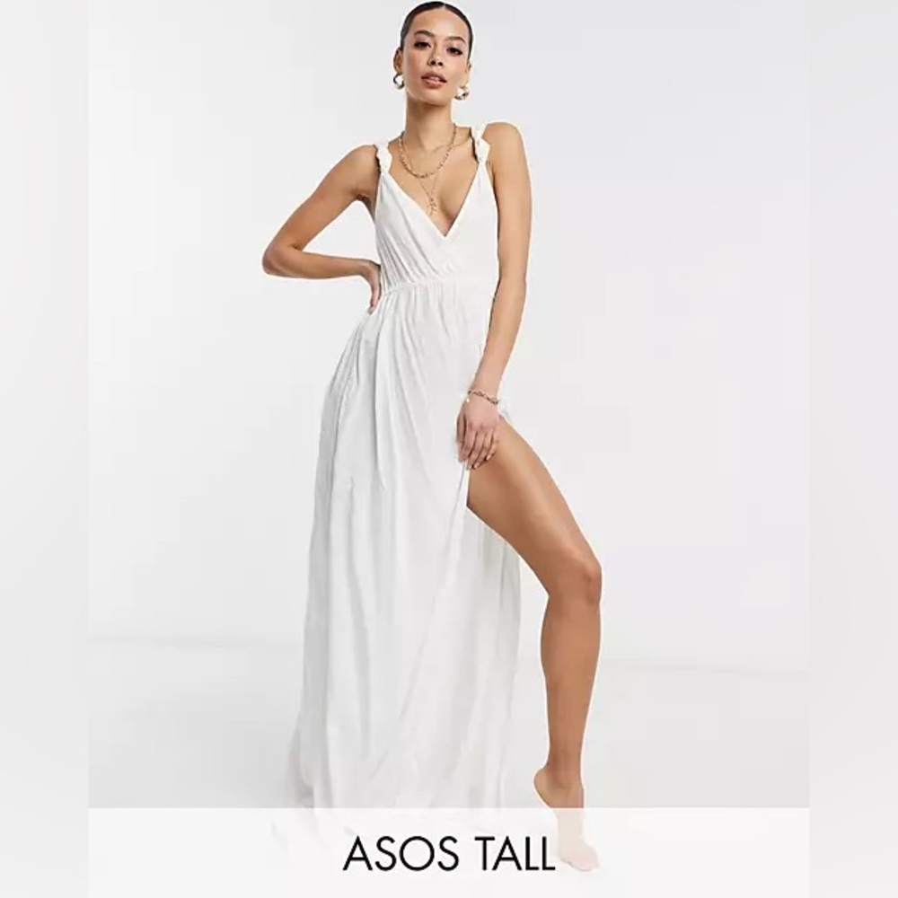 ASOS design tall recycled maxi beach dress